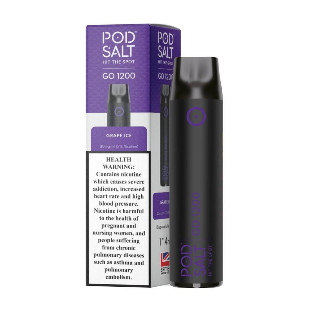 Pod Salt - Go Grape Ice - 20mg/ml 1200 Puffs