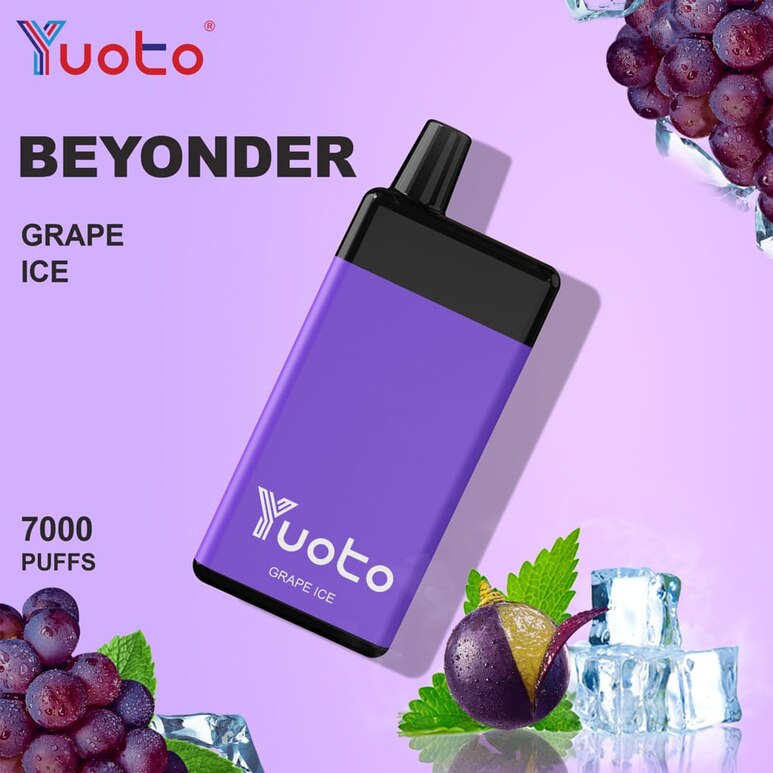 Yuoto Vape Beyonder - Grape Ice - 50mg/ml 7000 Puffs