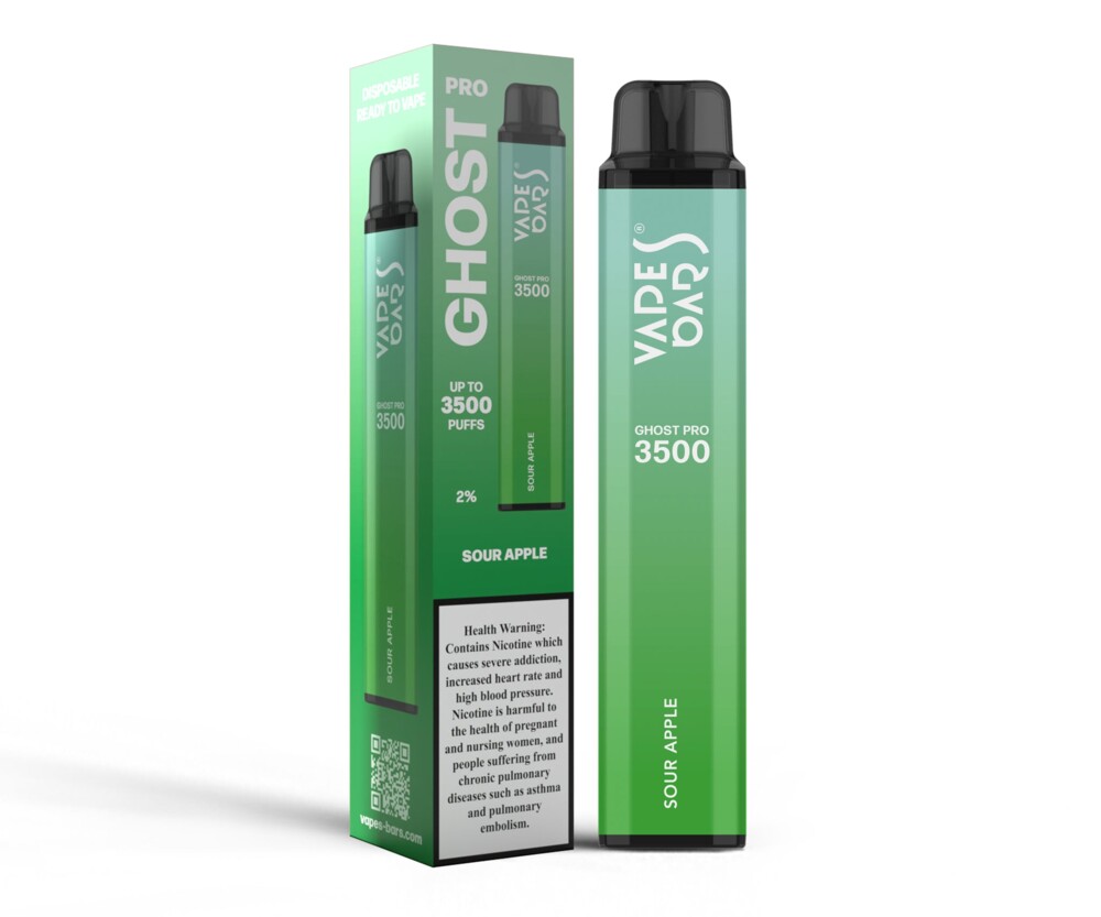 Ghost Pro - Sour Apple - 20mg/ml 3500 Puffs