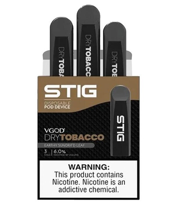 Stig VGOD - Dry Tobacco - 60mg/ml 3x200 Puffs