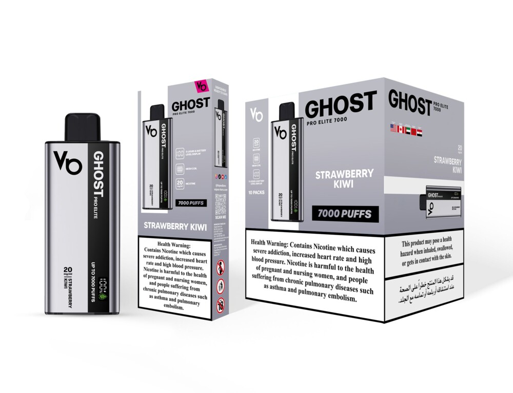 Ghost Pro Elite - Strawberry Kiwi - 20mg/ml 7000 Puffs