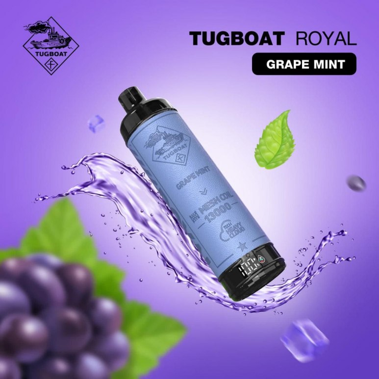 Tugboat Royal - Grape Mint - 50mg/ml 13000 Puffs