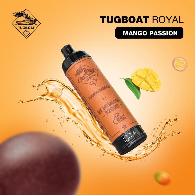 Tugboat Royal - Mango Passion - 50mg/ml 13000 Puffs