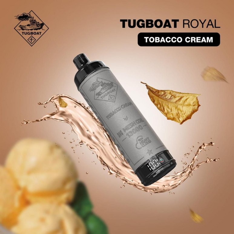 Tugboat Royal - Tobacco Cream - 50mg/ml 13000 Puffs