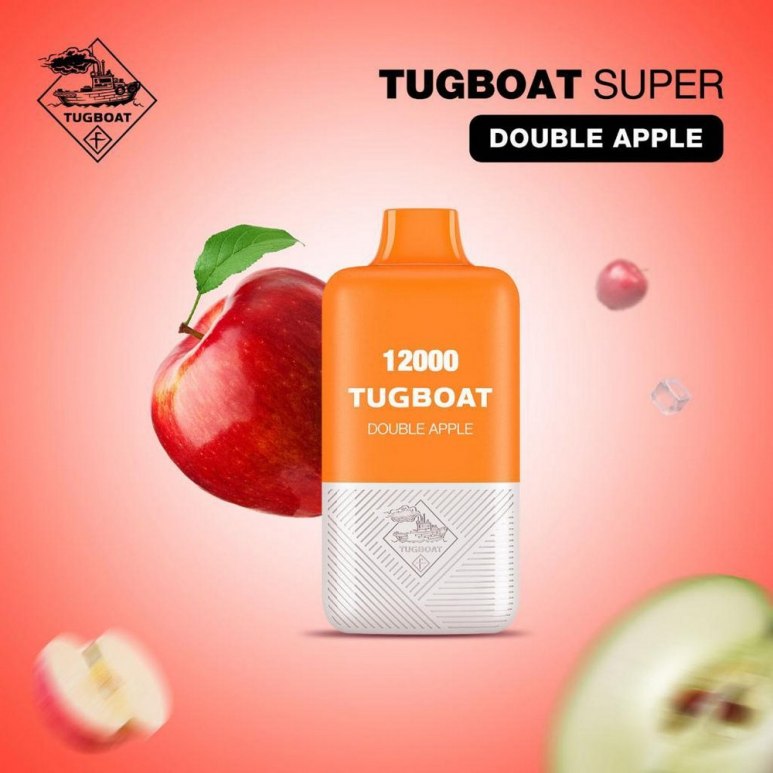 Tugboat Super - Double Apple - 50mg/ml 12000 Puffs