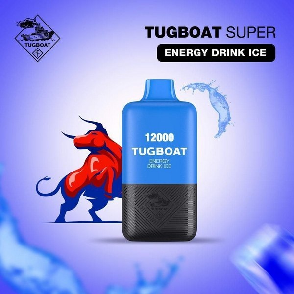Tugboat Super - Energy Drink Ice - 50mg/ml 12000 Puffs