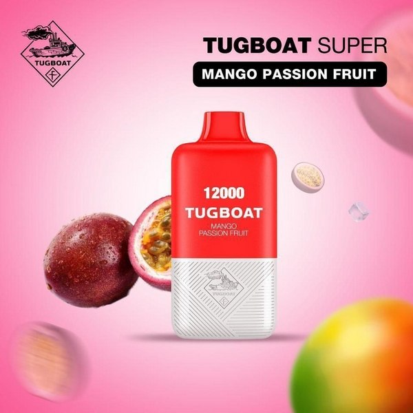 Tugboat Super - Mango Passion Fruit - 50mg/ml 12000 Puffs