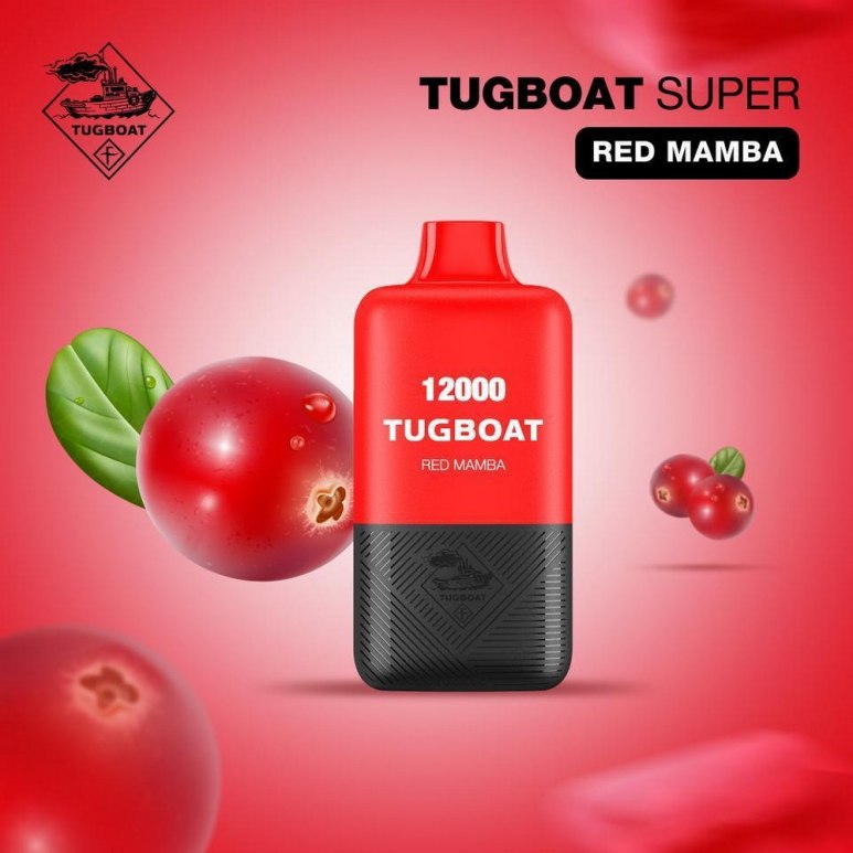 Tugboat Super - Red Mamba - 50mg/ml 12000 Puffs