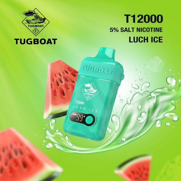 Tugboat T12000 - Lush Ice - 50mg/ml 12000 Puffs