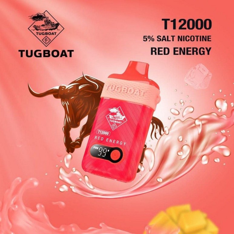 Tugboat T12000 - Red Energy - 50mg/ml 12000 Puffs
