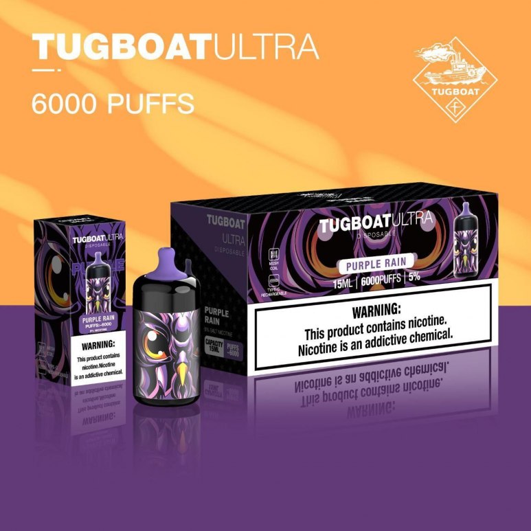 Tugboat Ultra - Purple Rain - 50mg/ml 6000 Puffs