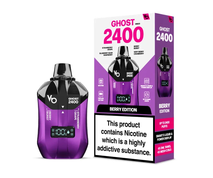 Ghost 2400 - Berry Edition - 20mg/ml 2400 Puffs