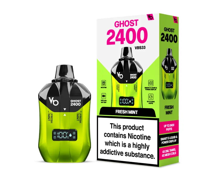 Ghost 2400 - Fresh Mint - 20mg/ml 2400 Puffs
