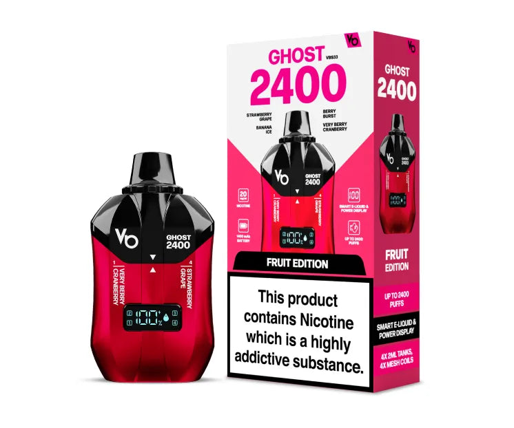 Ghost 2400 - Fruit Edition - 20mg/ml 2400 Puffs