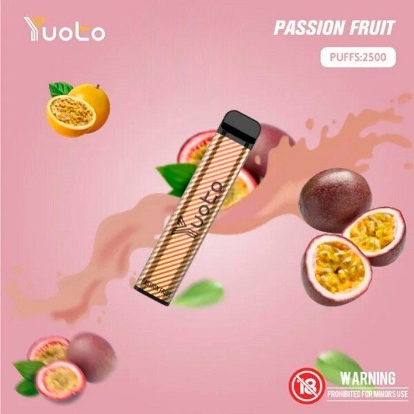 Yuoto Vape XXL - Passion Fruit - 50mg/ml 2500 Puffs