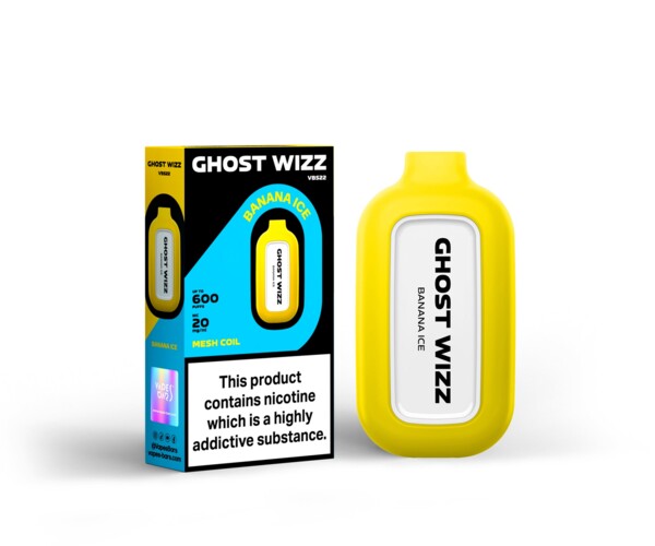 Ghost Wizz - Banana Ice - 20mg/ml 600 Puffs