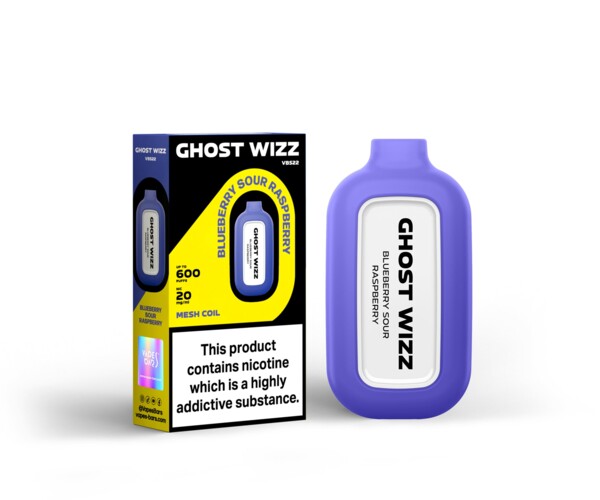 Ghost Wizz - Blueberry Sour Raspberry - 20mg/ml 600 Puffs