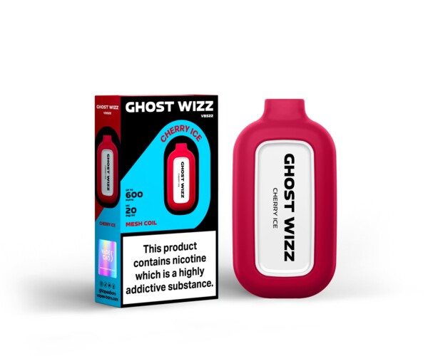 Ghost Wizz - Cherry Ice - 20mg/ml 600 Puffs
