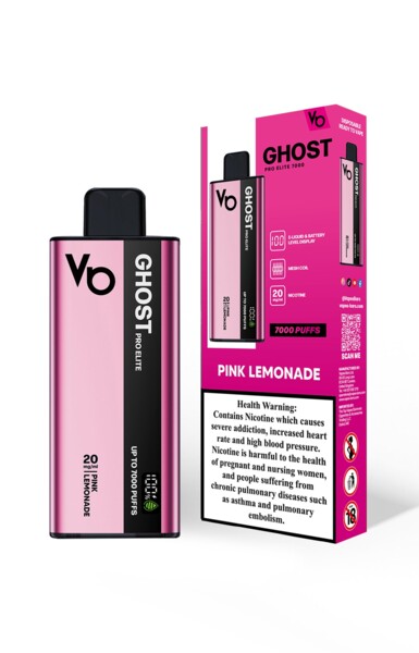 Ghost Pro Elite - Pink Lemonade - 20mg/ml 7000 Puffs