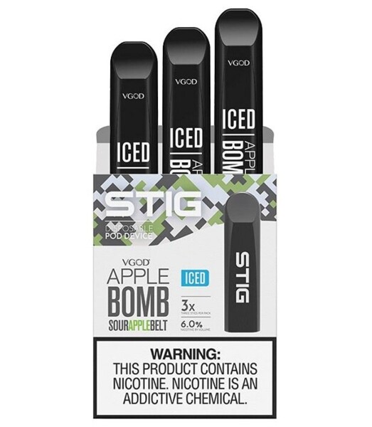 Stig VGOD - Apple Bomb Iced - 60mg/ml 3x200 Puffs