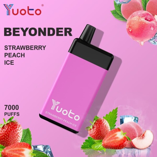 Yuoto Vape Beyonder - Strawberry Peach Ice - 50mg/ml 7000 Puffs
