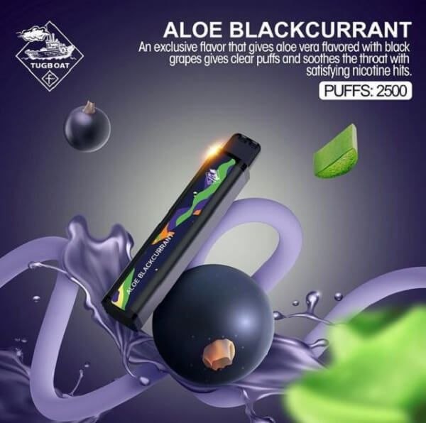 Tugboat XXL - Aloe Blackcurrant - 50mg/ml 2500 Puffs