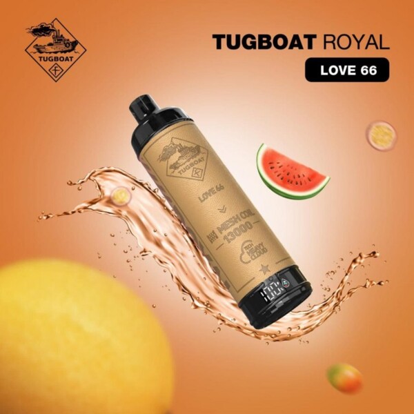 Tugboat Royal - Love 66 Dtl - 50mg/ml 13000 Puffs