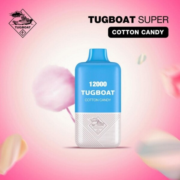 Tugboat Super - Cotton Candy - 50mg/ml 12000 Puffs