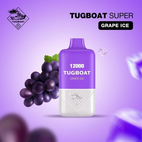 Tugboat Super - Grape Ice - 50mg/ml 12000 Puffs
