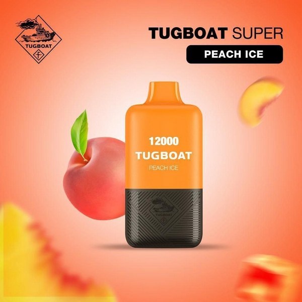 Tugboat Super - Peach Ice - 50mg/ml 12000 Puffs