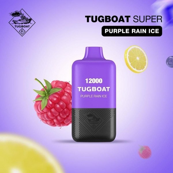Tugboat Super - Purple Rain Ice - 50mg/ml 12000 Puffs