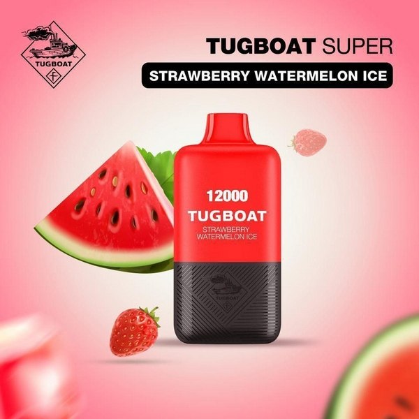 Tugboat Super - Strawberry Watermelon Ice - 50mg/ml 12000 Puffs