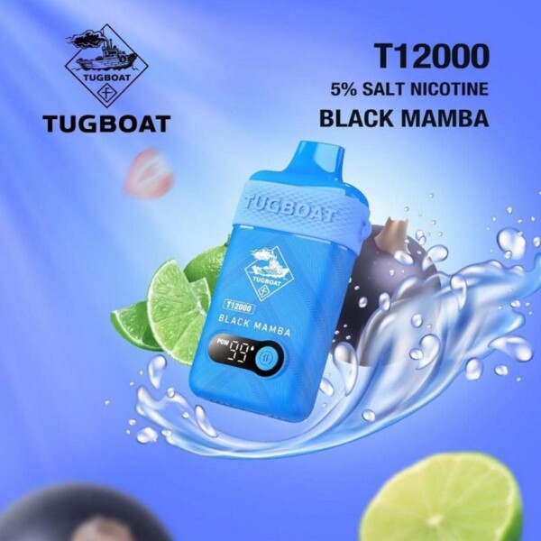 Tugboat T12000 - Black Mamba - 50mg/ml 12000 Puffs