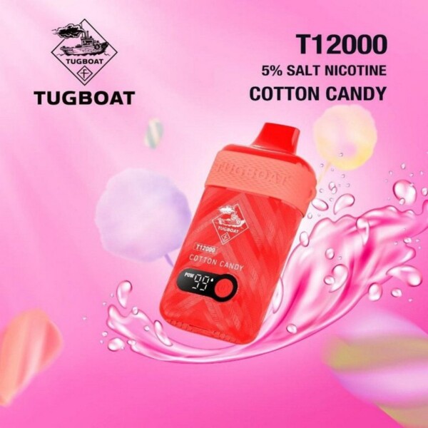 Tugboat T12000 - Cotton Candy - 50mg/ml 12000 Puffs