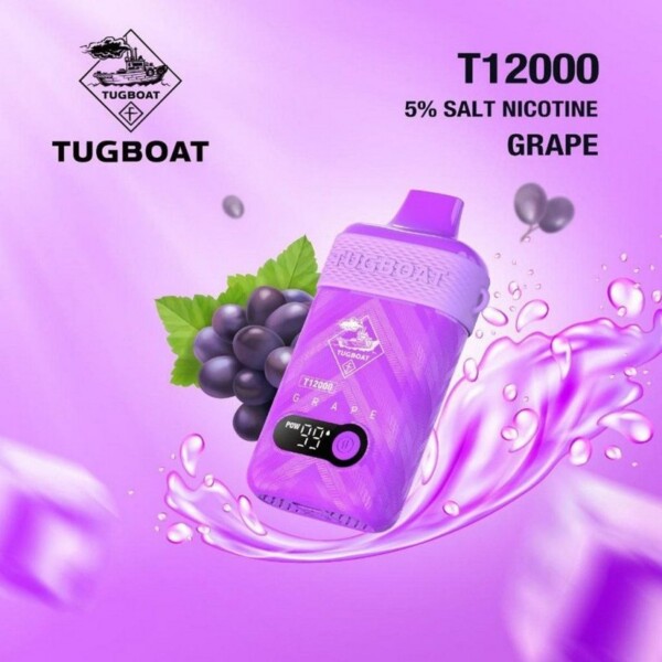 Tugboat T12000 - Grape - 50mg/ml 12000 Puffs