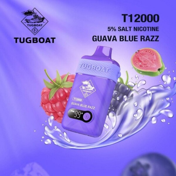 Tugboat T12000 - Guava Blue Razz - 50mg/ml 12000 Puffs
