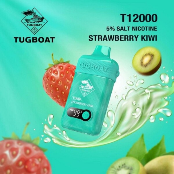 Tugboat T12000 - Strawberry Kiwi - 50mg/ml 12000 Puffs