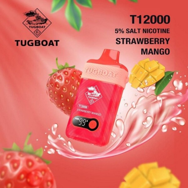 Tugboat T12000 - Strawberry Mango - 50mg/ml 12000 Puffs