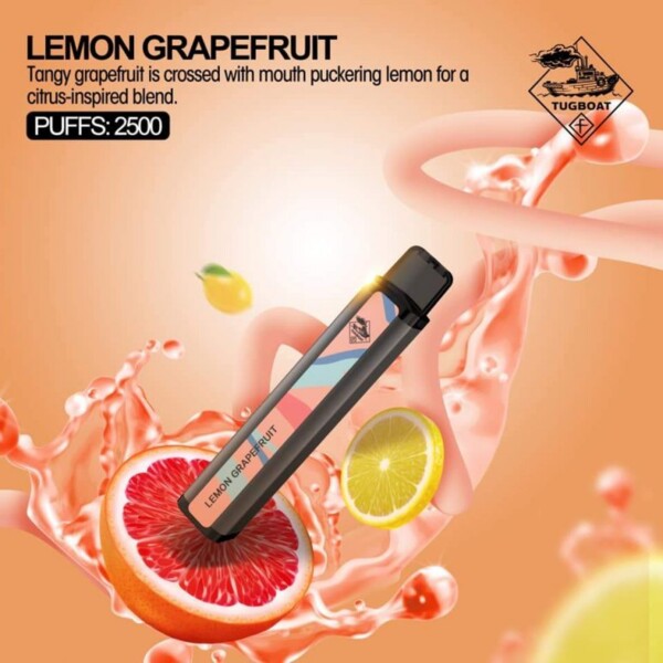 Tugboat XXL - Lemon Grapefruit - 50mg/ml 2500 Puffs