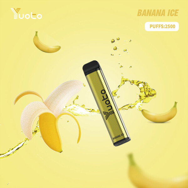Yuoto Vape XXL - Banana Ice - 50mg/ml 2500 Puffs