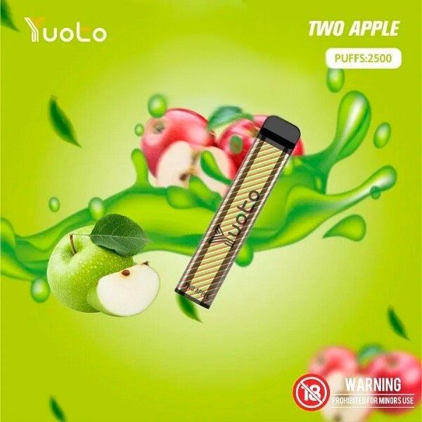 Yuoto Vape XXL - Two Apple - 50mg/ml 2500 Puffs