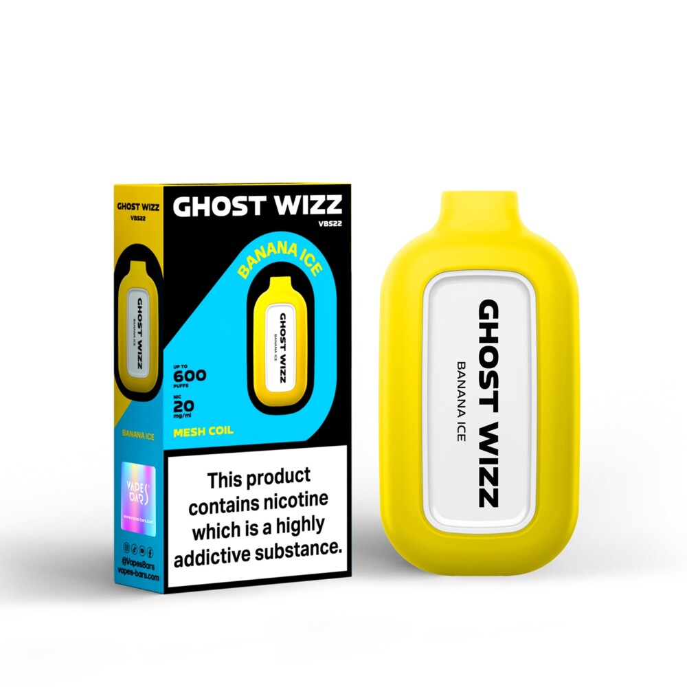 Ghost Wizz - Banana Ice - 20mg/ml 600 Puffs