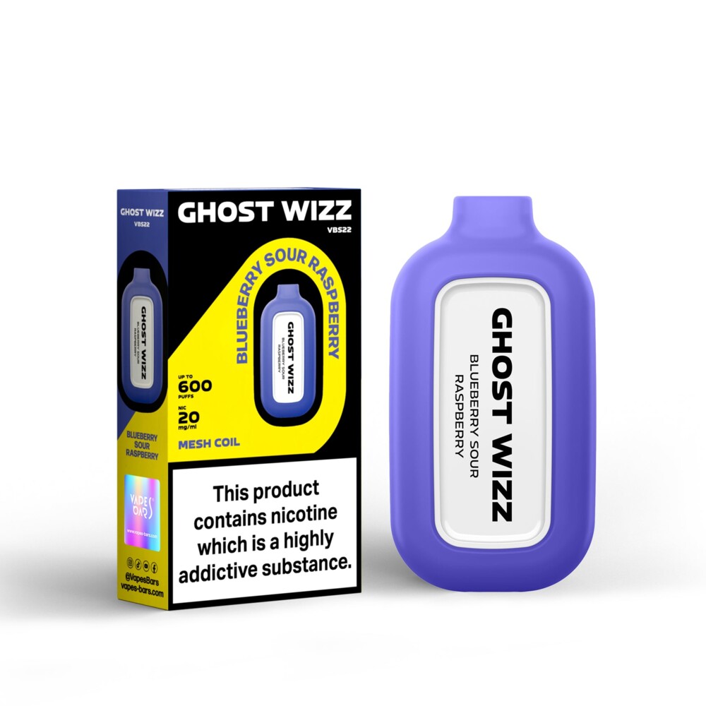 Ghost Wizz - Blueberry Sour Raspberry - 20mg/ml 600 Puffs