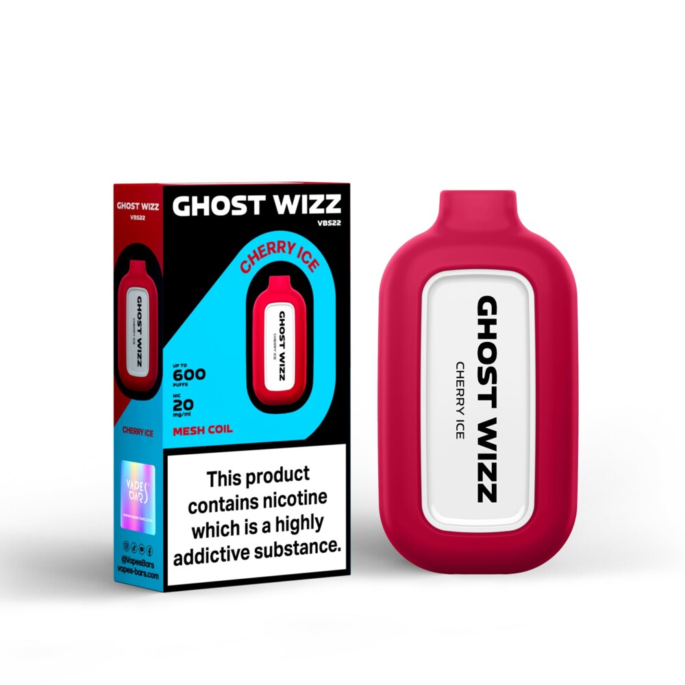 Ghost Wizz - Cherry Ice - 20mg/ml 600 Puffs