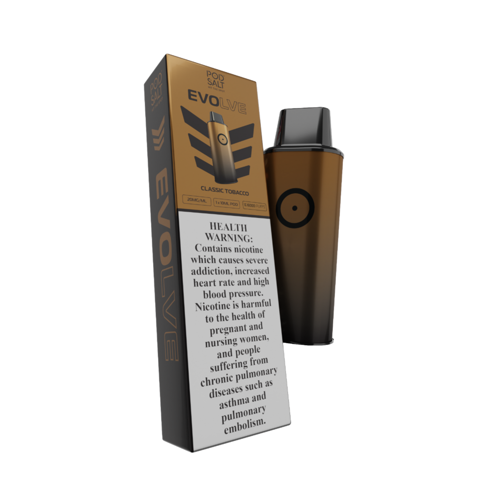 Pod Salt - Evolve Classic Tobacco - 20mg/ml 6000 Puffs