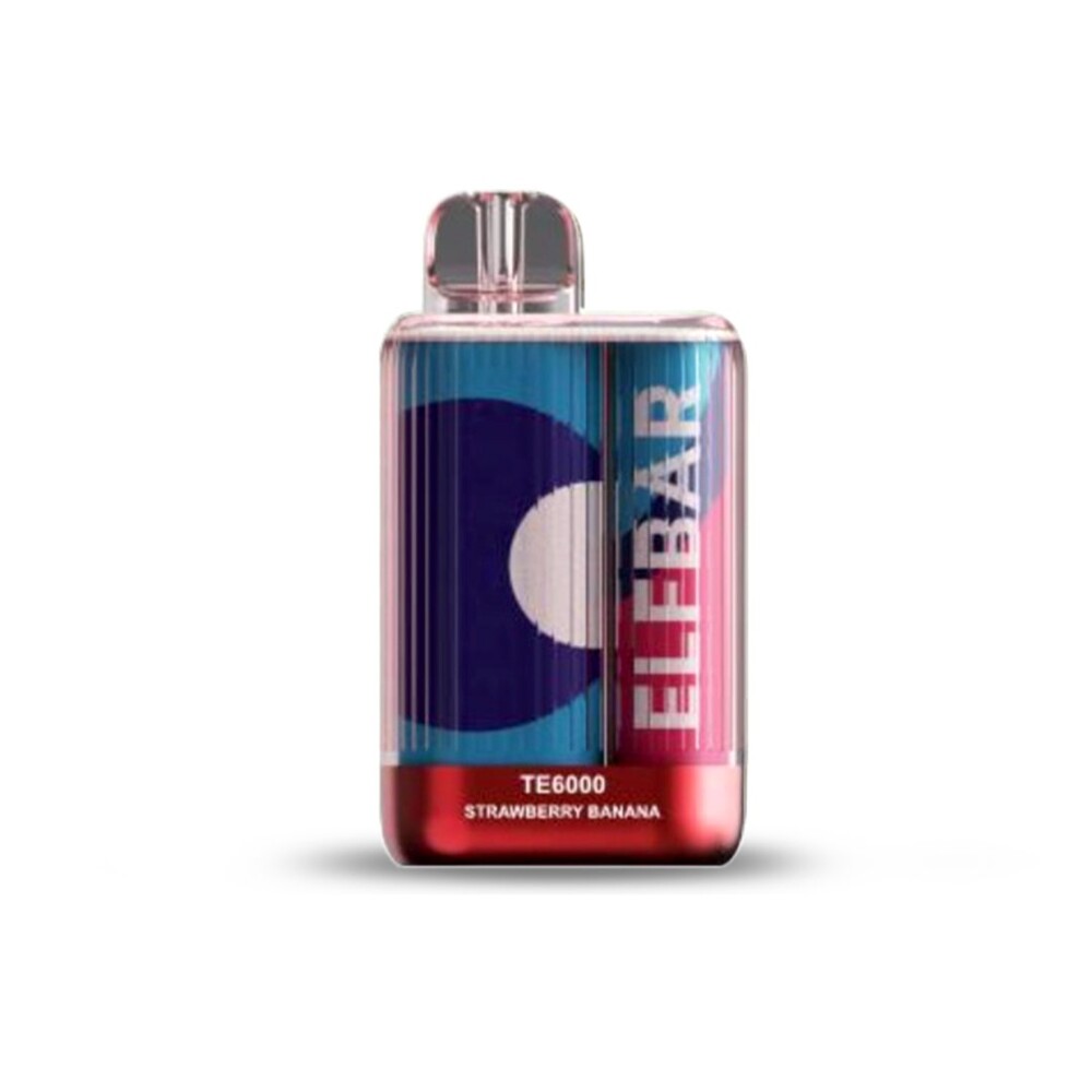 ElfBar TE6000 - Strawberry Banana - 50mg/ml 6000 Puffs