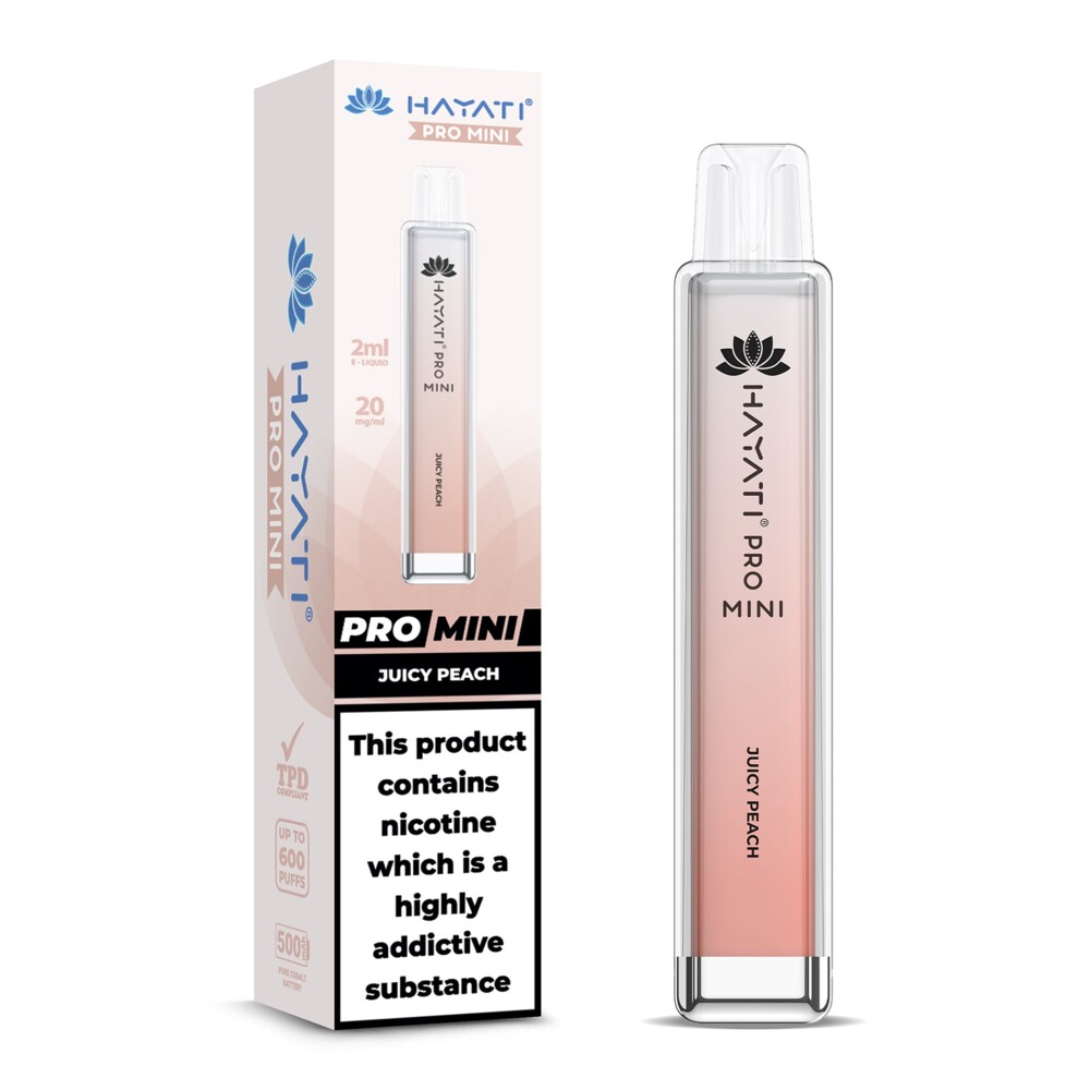 Hayati® Pro Mini - Juicy Peach - 20mg/ml 600 Puffs