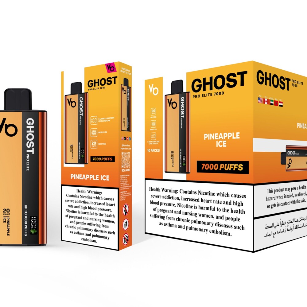 Ghost Pro Elite - Pineapple Ice - 20mg/ml 7000 Puffs