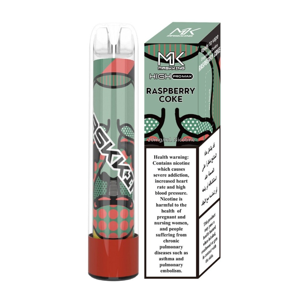 Maskking High PRO - MAX Raspberry Coke -  20mg/ml 2500 Puffs