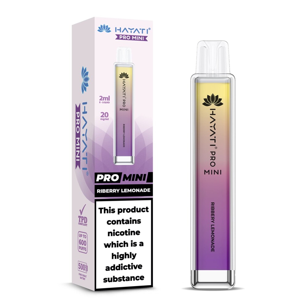 Hayati® Pro Mini - Riberry Lemonade - 20mg/ml 600 Puffs